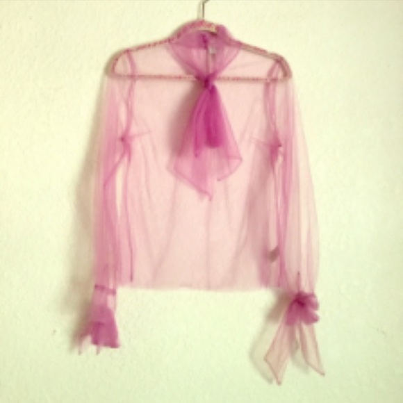 Rodarte for Target Tops - Rodarte for Target Sheer Pink Blouse